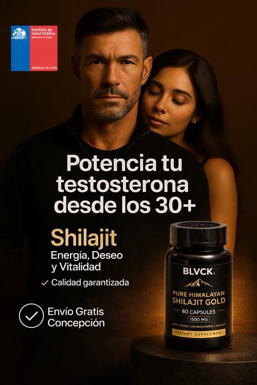 Shilajit Himalaya™ Potenciador Sexual (60 Cápsulas) + Maca Negra