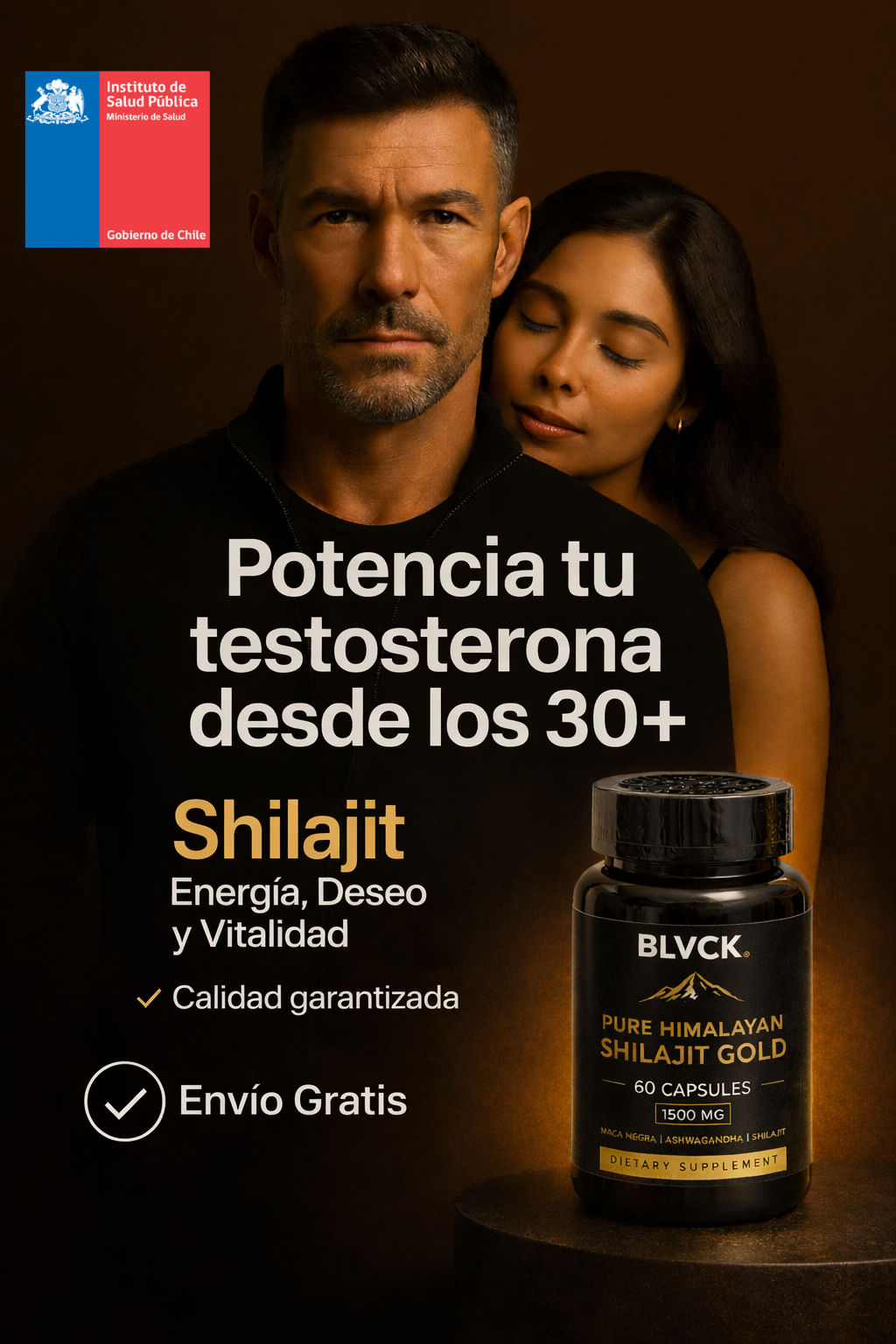 Shilajit Himalaya™ Potenciador Sexual (60 Cápsulas) + Maca Negra
